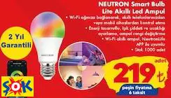 NEUTRON SMART BULB LİTE AKILLI LED AMPUL